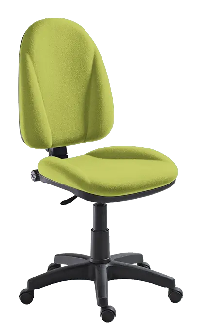 444/MEK židle kancelářská, koženka AN 079 - koženka citrónově zelená